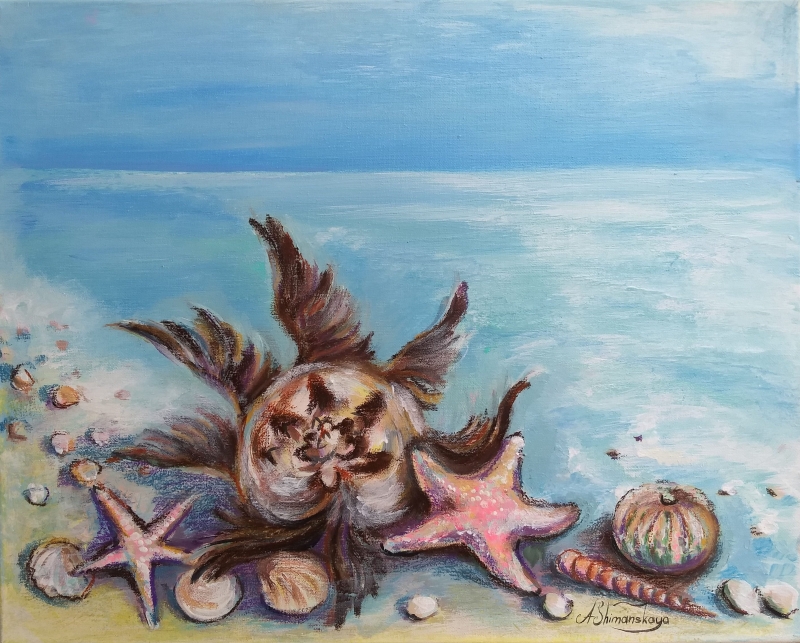 Sea treasures by artist Bright winter Shimanskaya